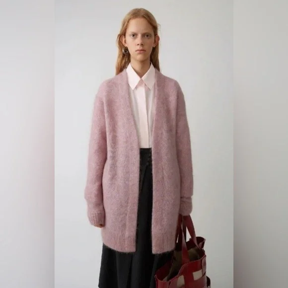 ACNE STUDIOS Raya Mohair Cardigan Sweater - Picture 3 of 12